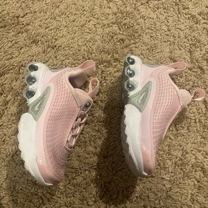 Nike Kids' Pink and White Bubble Sole Sneakers